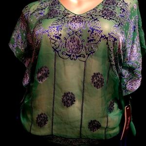 Hale Bob Handmade Sheer Top